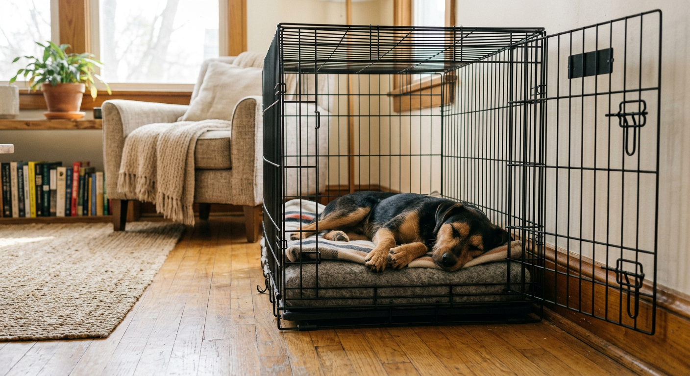 Crate Training a Dog Without Guilt: The Night One Plan and Beyond